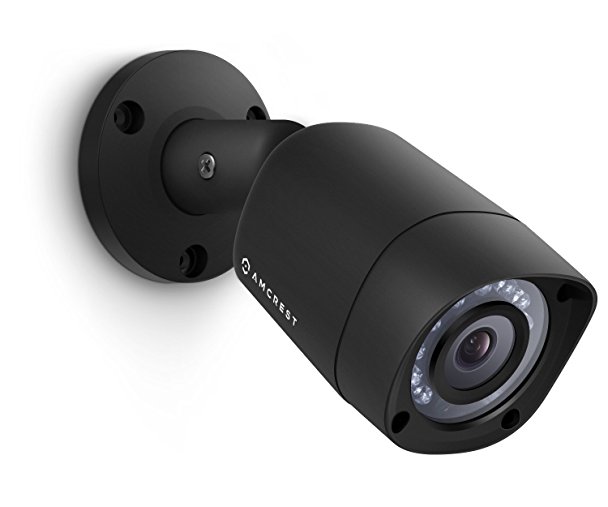 Amcrest HD 720P Analog Security Camera, Weatherproof IP66 Bullet Camera, 65ft IR LED Night Vision, AMC721DM36-B