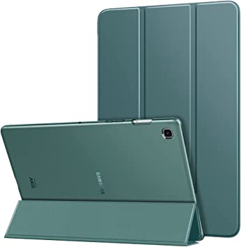 MoKo Case Fit Samsung Galaxy Tab S5e 2019, Ultra Thin Slim Shell Trifold Stand Cover with Frosted Back with Auto Wake & Sleep for Galaxy Tab S5e SM-T720/SM-T725 2019 Tablet, Midnight Green