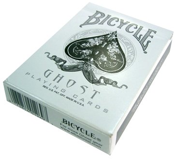 Bicycle Ghost Playing Cards by Ellusionist - White - Thick Stock