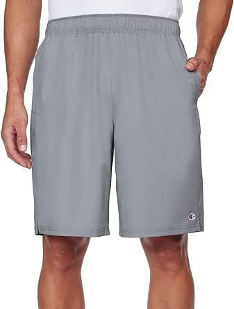 Champion Men's Woven Performance Pull On Stretch Training Athletic Shorts, Lightweight Basketball Shorts