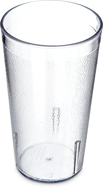 Carlisle 5212-207 Stackable Shatter-Resistant Plastic Tumbler, 12 oz, Clear (Case of 24)