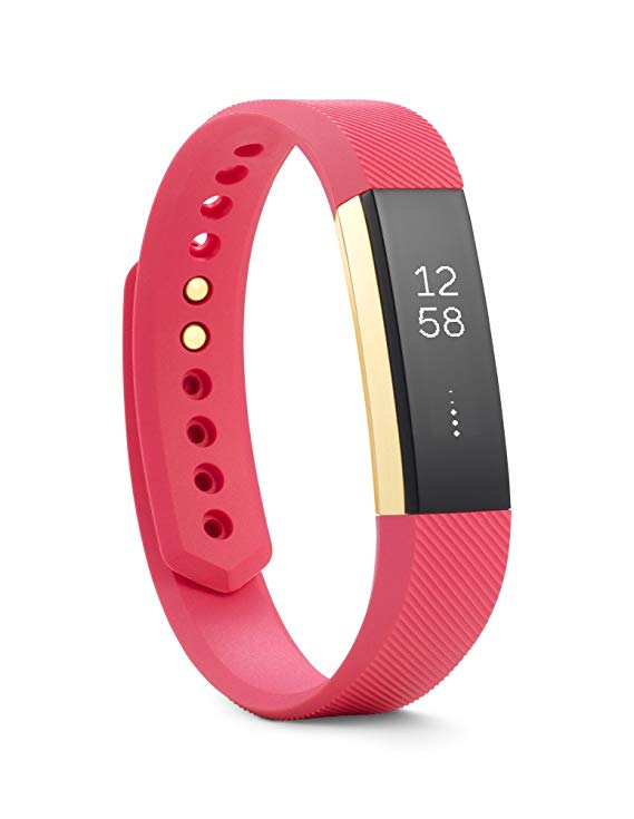 Fitbit Alta Fitness Tracker, Special Edition Gold, Pink, Small (US Version)