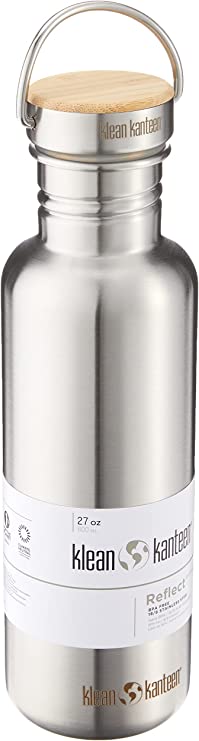 Klean Kanteen Reflect 27oz (w/Bamboo Cap) Brushed Stainless