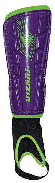 Vizari Malaga Soccer Shin Guards for Kids | Soccer Gear for Boys Girls | Protective Soccer Equipment | Adjustable Straps