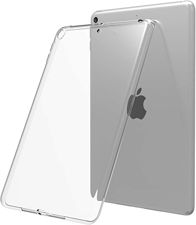 Clearview Computer Case for iPad Mini 2019 Flexible TPU Silicone Slim and Light Back Cover for Apple iPad Mini 5th Gen Generation - Clear