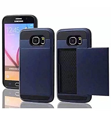 Samsung Galaxy S6 Case,Newstore ID Credit Card Holder Hard Case Back Cover For New Samsung Galaxy S6 With Free Packing With Newstore Trademark gifts,Not Fit For Samsung Galaxy S6 Edge (Dark Blue)