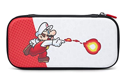 PowerA Slim Case for Nintendo Switch - OLED Model, Nintendo Switch or Nintendo Switch Lite - Fireball Mario, Protective Case, Gaming Case, Console Case, Accessories, Storage, Officially licensed