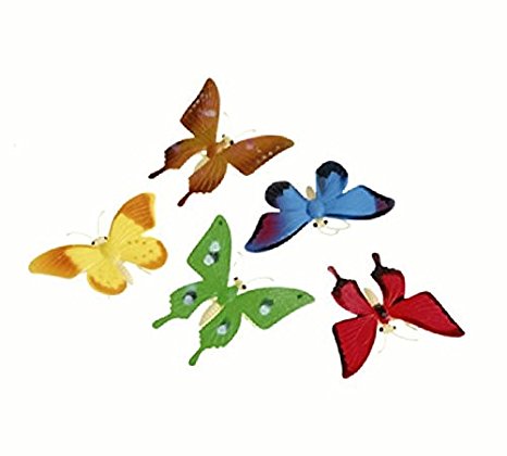 US Toy Detailed Toy Butterflies Assorted Breeds Novelty (1 Dozen)