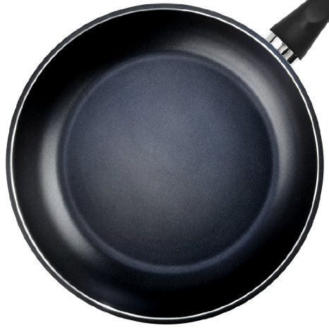 TeChef - Color Pan 12" Frying Pan, Coated with DuPont Teflon Select - Colour Collection / Non-Stick Coating (PFOA Free) / (Pure Black)