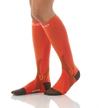 MoJo Elite Recovery & Performance Compression Socks - Orange Large