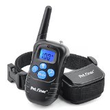 Petrainer PET998DRB1 Rechargeable and Rainproof 330 yd Remote Dog Training Shock Collar with Beep Vibration and Shock Electronic Electric Collar for 1 Dog