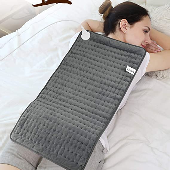 Heating Pad, Electric Heating Pad XXX Size 16"x30"Large Heating Pads for Back Pain Heat Pad Moist Heating Pad with Timer,6 Temperature Settings Heated Pad for Neck,Shoulder,Elbow,Machine Washable