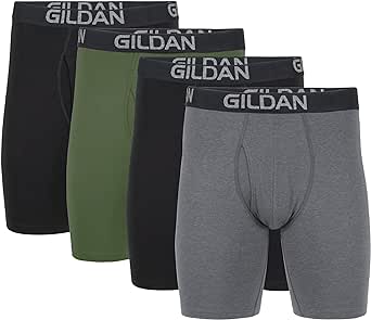 Gildan Men's Underwear Cotton Stretch Boxer Briefs, Multipack