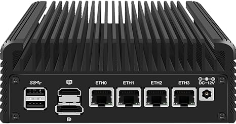 CWWK Mini PC Intel N Series 8-core N305 Fanless Mini Host Soft Route. (N305-Barebone 4*M.2 NVMe)