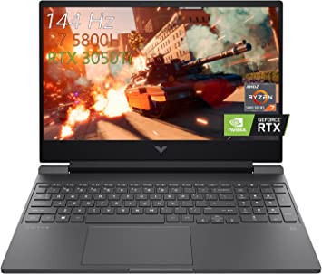 HP 2022 Victus 15 Gaming Laptop, 15.6'' FHD 144Hz Micro-Edge, 7 5800H(up to 4.4GHz), Nvidia RTX 3050Ti, 16GB RAM, 1TB PCIe SSD, WiFi 6, HDMI, Ethernet, Backlit KB, Win 11 H, 16GB RAM | 1TB SSD