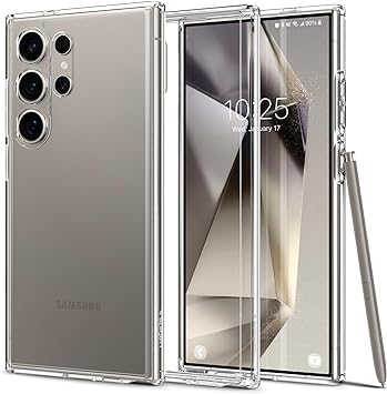 SPIGEN Ultra Hybrid Designed for Samsung Galaxy S24 Ultra Case (2024) Air Cushion Bumper Slim Hard Clear Cover - Clear