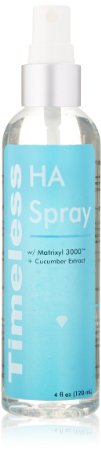 TIMELESS HA SPRAY: HYALURONIC ACID, MATRIXYL 3000 All-in-One Moisturizing Anti-aging Refreshing Spray with CUCUMBER EXTRACT 4 oz / 120 ml