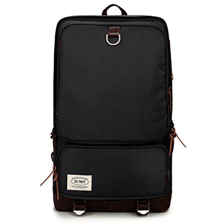 ZUMIT Men's Laptop Backpack Professional Business 13'' 13.3'' 14'' Macbook Computer Backpack Anti-theft Travel Rucksack Daypack #801