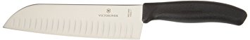 Victorinox D828 Santoku Knife, Scalloped Edge