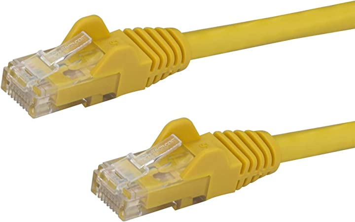 StarTech.com 15ft CAT6 Ethernet Cable - Purple CAT 6 Gigabit Ethernet Wire -650MHz 100W PoE RJ45 UTP Network/Patch Cord Snagless w/Strain Relief Fluke Tested/Wiring is UL Certified/TIA (N6PATCH15PL)