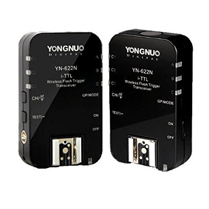 Yongnuo YN-622N, Yongnuo YN-622N YN 622 Wireless I TTL ITTL HSS 1/8000S Flash Trigger for Nikon DSLR 2 Transceivers