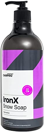 CARPRO IronX Snow Soap - Use on paint, glass, wheels, headlights, plastic trim, & clear bras - Liter (34 oz)