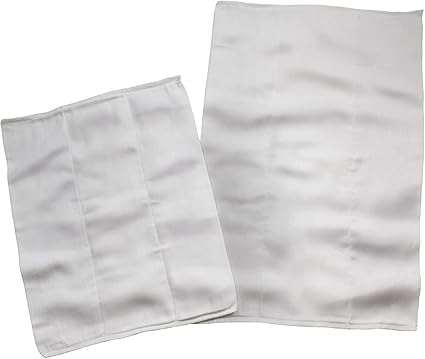 OsoCozy - Chinese Prefolds Cloth Diapers 1 Dozen - Perfect for Burp Cloths or Diapers. Soft and Absorbent for Baby Made of 100% Cotton- Fits 15-30 Lbs. - Size: Regular 4x6x4, 14x21 inches.