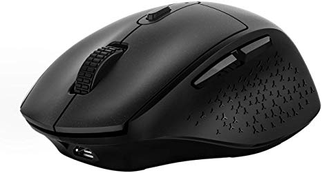 VicTsing Wireless Mouse Rechargeable, 2020 Unique Comfortable Ergonomic Mouse, Noiseless/Adjustable 2400Dpi/6 Buttons, Cordless Mice with USB Receiver for PC, Computer, Laptop, MacBook