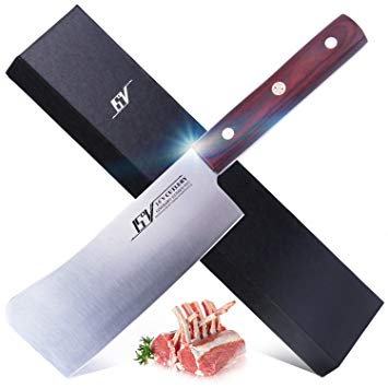 15V chopping Knife 6 Inch for kitchen - High Carbon German 1.4116 Stainless Steel - meat vegetable cleaver knife - Ergonomic Full Tang Pakkawood Handle - ONIMARU Series