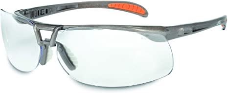 Uvex by Honeywell Protégé Safety Glasses, Sandstone Frame with Clear Lens & Ultra-Dura Anti-Scratch Hardcoat (S4210)