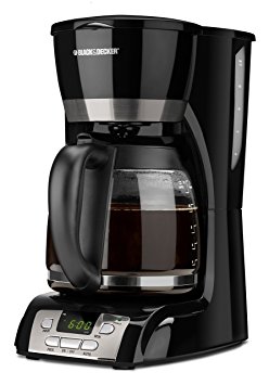 Black & Decker DCM2160B 12-Cup Programmable Coffeemaker, Black