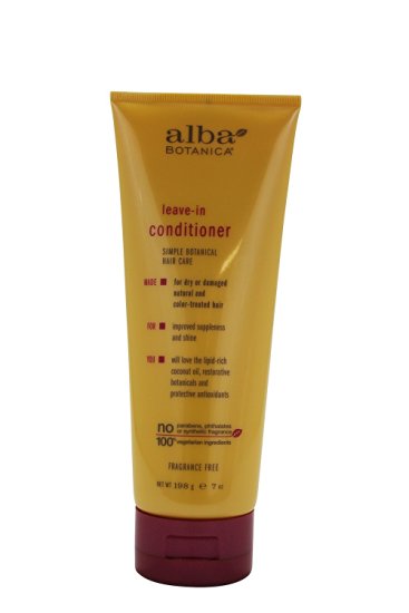 Alba Botanica Conditioner,Leave-In, 2 pk 7 fz