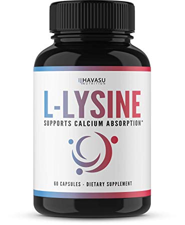 Havasu Nutrition High Potency L-Lysine Supplement - Maintenance of Healthy Arginie Levels, Treatment of Cold Sores, Skin Care, Immune Support, Respiratory Health, and Cardiovascular Health - 500 mg