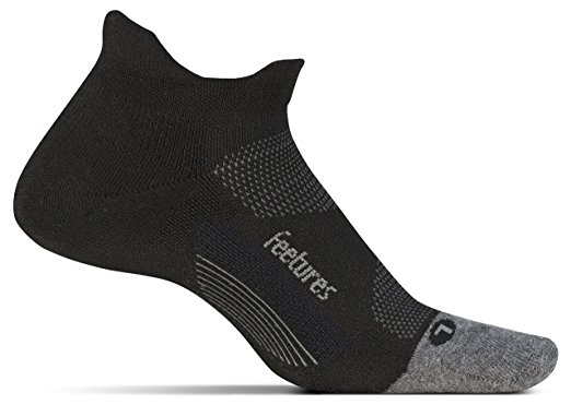 Feetures! Elite Max Cushion No Show Tab Athletic Running Socks for Men and Women