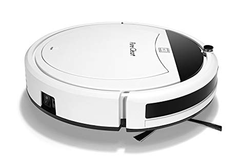 Smart Programmable Robot Vacuum Cleaner - Gyro Sensor Home Navigation, Scheduled Activation & Automatic Charge Dock - Robotic Auto Cleaning for Carpet Hardwood Floor - PureClean PUCRC105_0