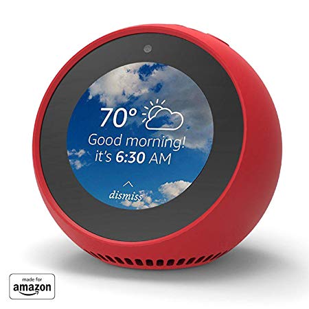 "Made for Amazon" Mission Cables Skin for Echo Spot - Candy Red