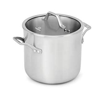 Calphalon 1948240 Signature Stainless Steel Covered Stock Pot, 8 quart, Silver