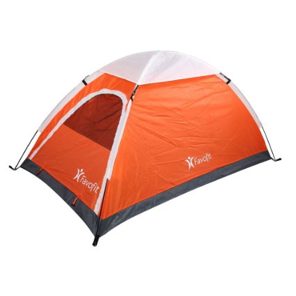 Favofit 3 Season Tent for Backpacking Camping, with Free Bonus Repair Kit