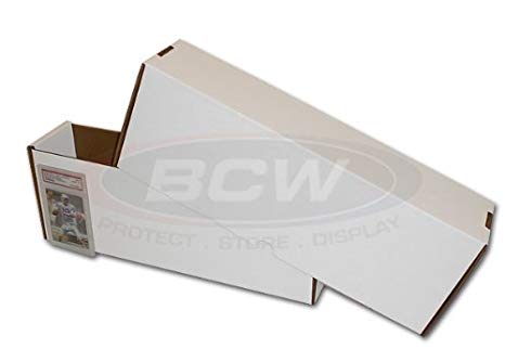BCW Super Vault (For Graded Cards) - Corrugated Cardboard Storage Box - Baseball, Football, Basketball, Hockey, Nascar, Sportscards, Gaming & Trading Cards Collecting Supplies