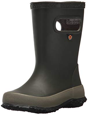 Bogs Kids' Skipper Waterproof Rubber Rain Boot Boys Girls