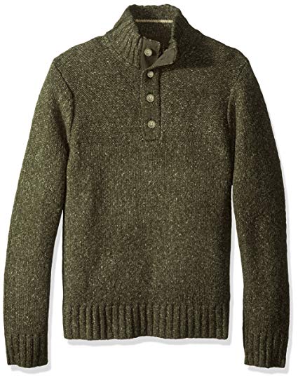 Royal Robbins Men's Sequoia Button Mock Sweater