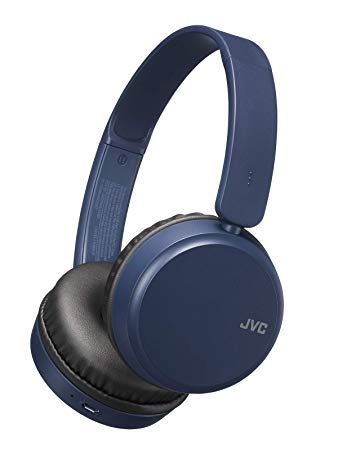 JVC Deep Bass Wireless Headphones, Bluetooth 4.1, Bass Boost Function, Voice Assistant Compatible, 17 Hour Battery Life - HAS35BTA(Blue)