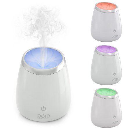 PureSpa Deluxe Ultrasonic Aromatherapy Oil Diffuser - High Capacity Aroma Diffuser Lasts for Up to 10 Hours with Automatic Shut-Off for Home and Office Safety