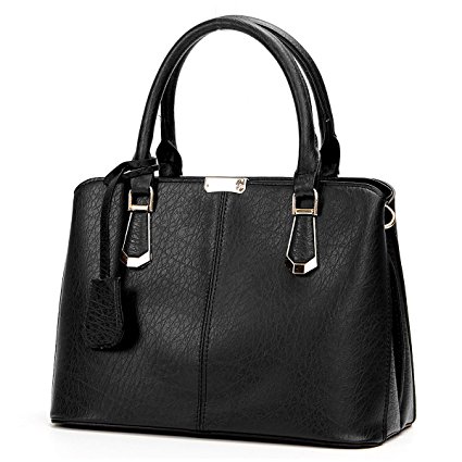 OURBAG Women Leather Handbags Fashion Top Handle Bag Cross body Shoulder Bag for Ladies