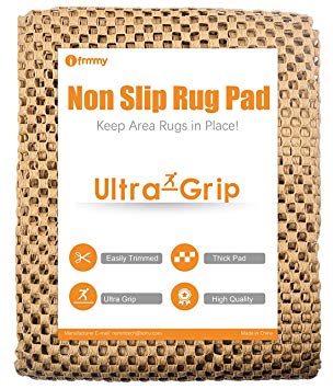 I FRMMY Premium Extra Thick Non-Slip Area Rug Gripper Pad for Any Hard Surface Floor, Keeps Your Rugs in Place (2' x 8')