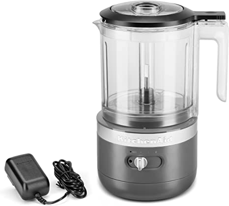 KitchenAid Cordless 5 Cup Food Chopper, KFCB529QDG Charcoal Grey