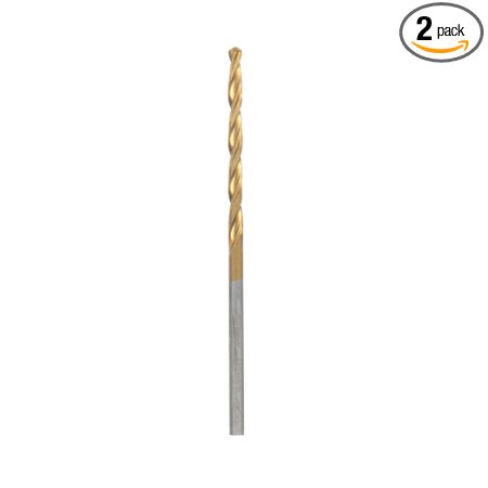 Bosch TI2132 5/64 In. x 2 In. Titanium-Coated Drill Bit