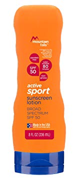 Mountain Falls Active Sport Sunscreen Lotion, SPF 50 Broad Spectrum UVA/UVB Protection, 8 Fluid Ounce