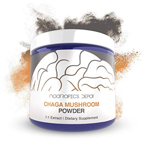 Chaga Mushroom Powder | 30 Grams | Inonotus obliquus | Organic Whole Fruiting Body Extract | Supports Immune Health | Promotes Healthy Cellular Function