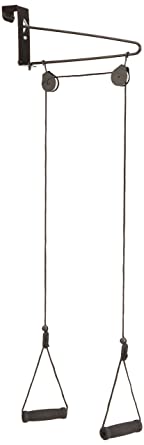 Sammons Preston Reach 'N Range Overhead Pulley, Overhead Shoulder Pulley for Physical Therapy, Over the Door Pulley with Foam Handles for Increasing Range of Motion, Overdoor System for Rehabilitation